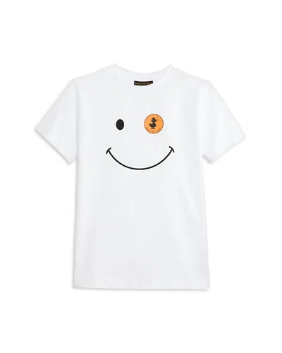Save The Duck Unisex Asa Tee - Little Kid, Big Kid In White