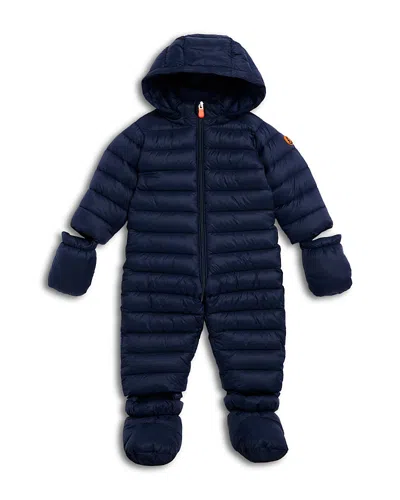 Save The Duck Unisex Storm Hooded Footie - Baby In Blue