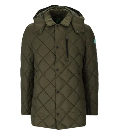 SAVE THE DUCK SAVE THE DUCK UWE GREEN HOODED PADDED JACKET
