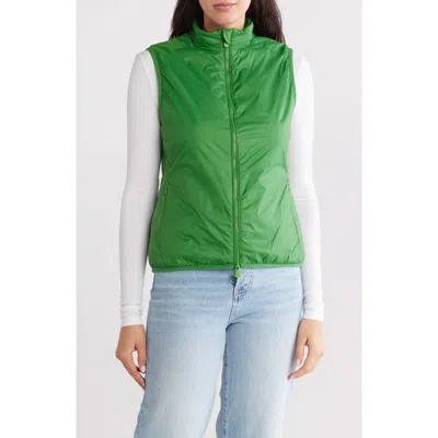 Save The Duck Valentina Water Resistant Insulated Vest In Rainforest Green