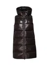 Save The Duck Vest With Hood In Brown Black
