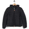 Save The Duck Olly Basic Hooded Basic Jacket In Black