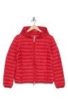 Save The Duck Vicky Water Repellent Quilted Jacket In Tango Red
