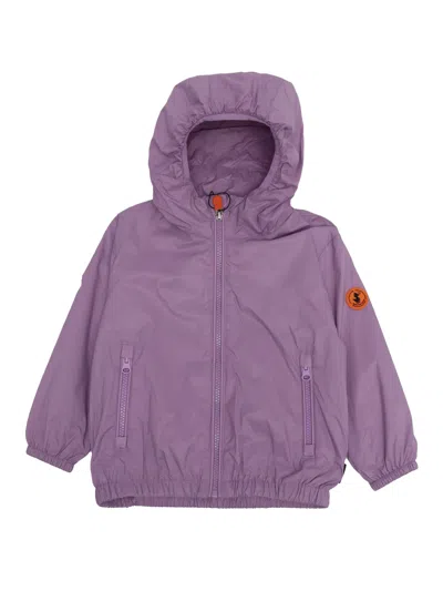 Save The Duck Kids' Vinton Hooded Jacket In Purple