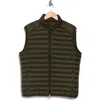 Save The Duck Water Repellent Packable Puffer Vest In Land Green/50071