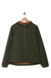 Save The Duck Water Resistant Hooded Windbreaker Jacket In Thyme Green