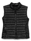 Save The Duck Quilted Sleeveless Down Vest With High Collar In Black