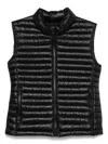 Save The Duck Quilted Sleeveless Down Vest With High Collar In Black