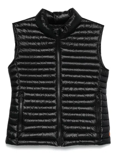 SAVE THE DUCK WATERPROOF VEST IN BLACK