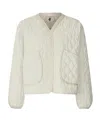 Save The Duck Wave-quilted Jacket In White
