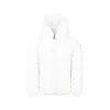 Save The Duck White Down Jacket For Girl With Logo In White