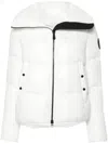Save The Duck White Short Quilted Puffer Jacket In White