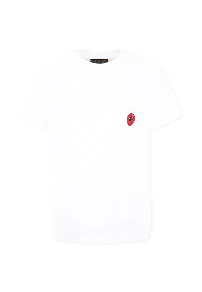 Save The Duck White T-shirt For Kids With Logo