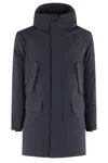 Save The Duck Functional Long-sleeve Jacket With Hood In Black