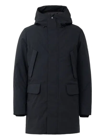 Save The Duck Wilson Hooded Pocket Coat In Black
