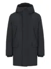 Save The Duck Mod. Wilson Hooded Padded Coat In Black