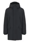 Save The Duck Mod. Wilson Hooded Padded Coat In Black