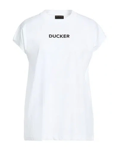 Save The Duck Woman T-shirt White Size 3 Cotton