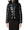 Save The Duck Women's Cosmary Hooded Puffer Jacket (size 4 Is A Large) In Black In Black