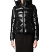 Save The Duck Women's Cosmary Hooded Puffer Jacket (size 4 Is A Large) In Black In Black
