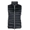 SAVE THE DUCK WOMEN LYNN BLACK QUILTED PUFFER VEST JACKET