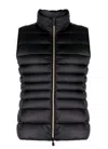 Save The Duck Women Lynn Black Quilted Puffer Vest Jacket In Black