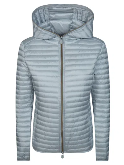 Save The Duck Women's Mini Hooded Jacket In Grigio