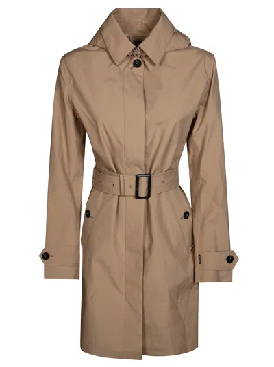 Save The Duck Women's Mini Jacket With Hood - Ss26 Collection In Sand