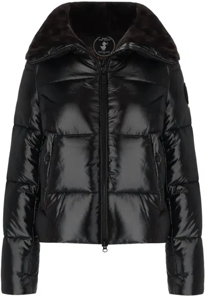 Save The Duck Women's Moma Puffer Coat In Black