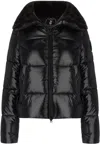Save The Duck Isla Water Repellent Puffer Coat In Black