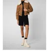 Save The Duck Reily Corduroy Bomber Jacket In Biscuit Beige In Multi