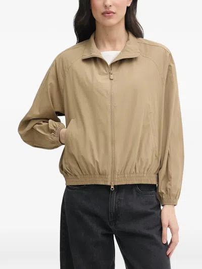 Save The Duck Wyla Zip-up Bomber Jacket In Neutral