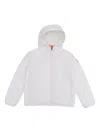 Save The Duck Yul Hooded Quilted Jacket In White