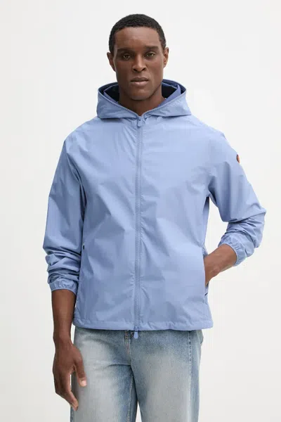 Save The Duck Zayn Hooded Zip-up Jacket In Blue