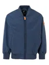 Save The Duck Zip Bomber Jacket In Blue