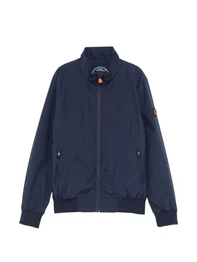 Save The Duck Kids' Zip Bomber Jacket In Blue
