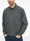 Save The Duck Zip Bomber Jacket In Gray