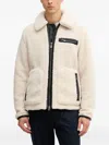 Save The Duck Zip-detail Sherpa Jacket In Neutral