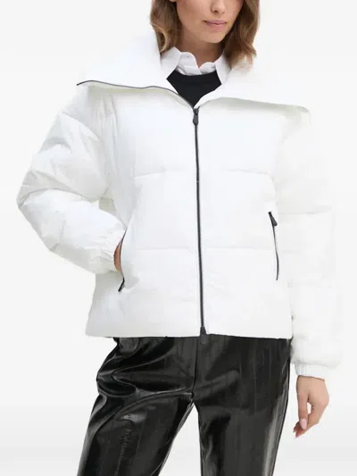 Save The Duck Zip-fastening Puffer Jacket In White