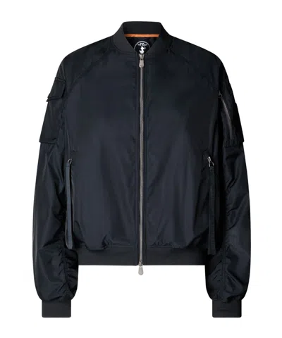 Save The Duck Zip Pocket Bomber Jacket In Black