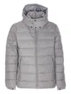 Save The Duck Constantin Flannel-effect Puffer Jacket Clothing In Gray