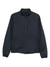 Save The Duck Zip-up Lightweight Jacket In Blue