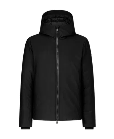 Save The Duck Zip Up Padded Jacket In Black