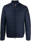 Save The Duck Padded Zip-up Jacket In Blau