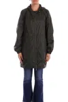Save The Duck Zipped Logo-patch Coat