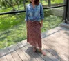 Save The Faith Reversible Maxi Skirt In Leopard/tiger In Multi