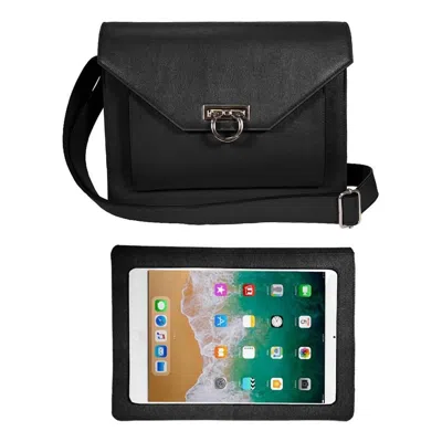 Save The Girls Women's Tablet Messenger Bags In Black
