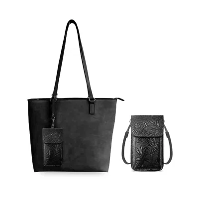 Save The Girls Women's Techy Tote Combos In Black
