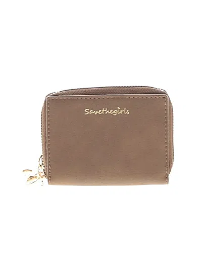 Pre-owned Save The Girls Wristlet In Brown