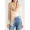 Save The Ocean Space Dye Recycled Polyester Scarf In Neutral